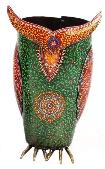 Iron/metal Handicraft Owl Planter/Multi-utility