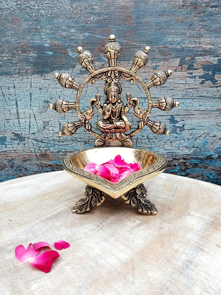 Brass Laxmi Diya Brass Laxmi Diya