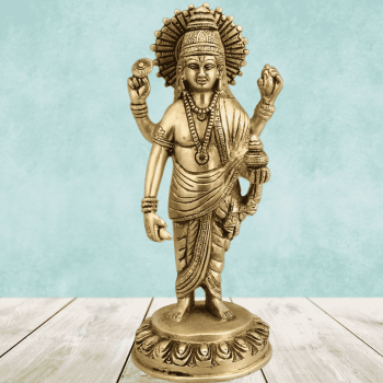 Brass Dhanvantari idol