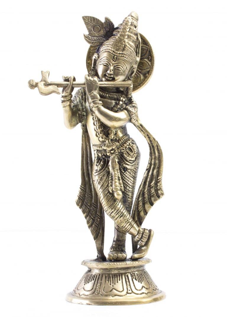 Brass Lord Krishna Idol Brass Lord Krishna Idol