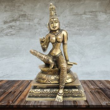Brass Parvati statue