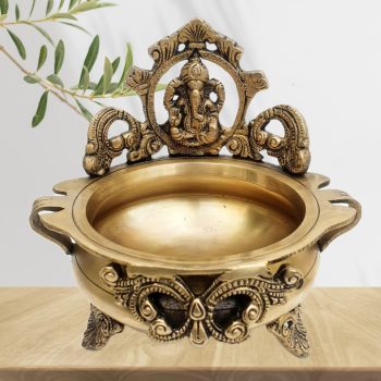 MohanJodero Brass Ganesha Urli