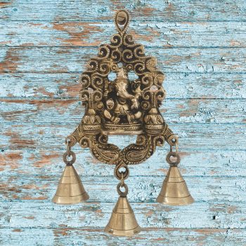 brass ganesha wall hanging