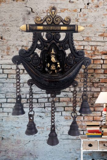 Brass wall hanging ganesha