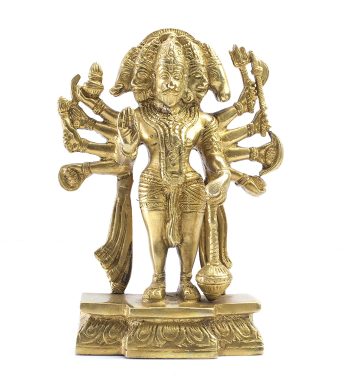 MohanJodero Brass Lord Panchmukhi Hanuman statue murti
