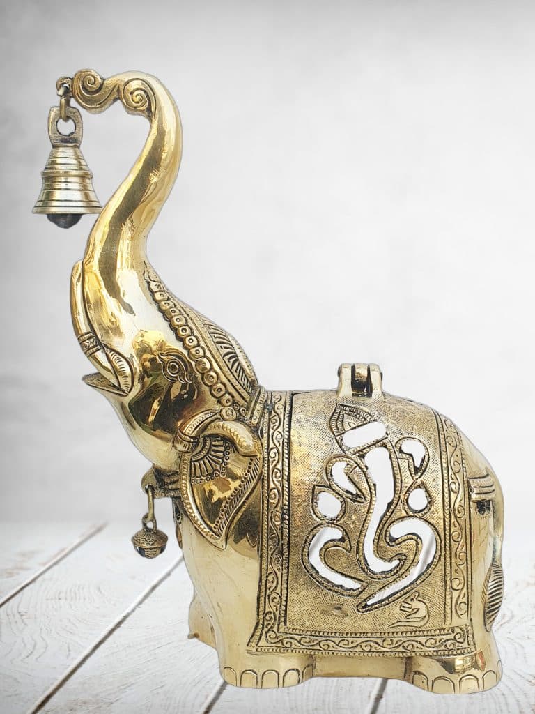 Brass Elephant with Bell Brass Elephant with Bell