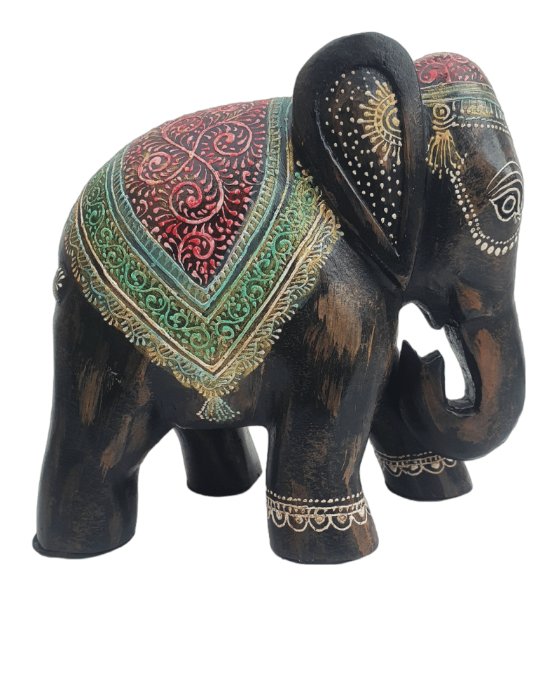 wooden elephant handpainted wooden elephant handpainted