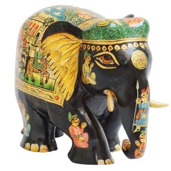 Wooden Elephant handpainted souvenir