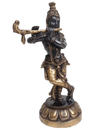 Brass Lord Krishna Idol Brass Lord Krishna Idol