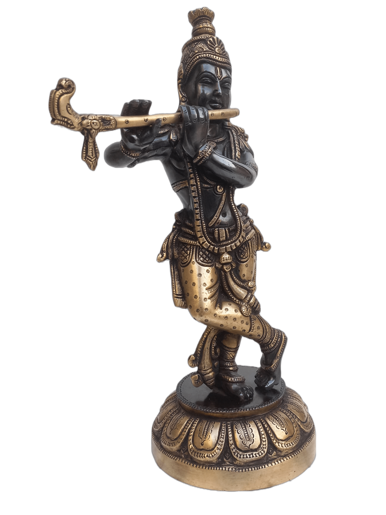 Brass Lord Krishna Idol