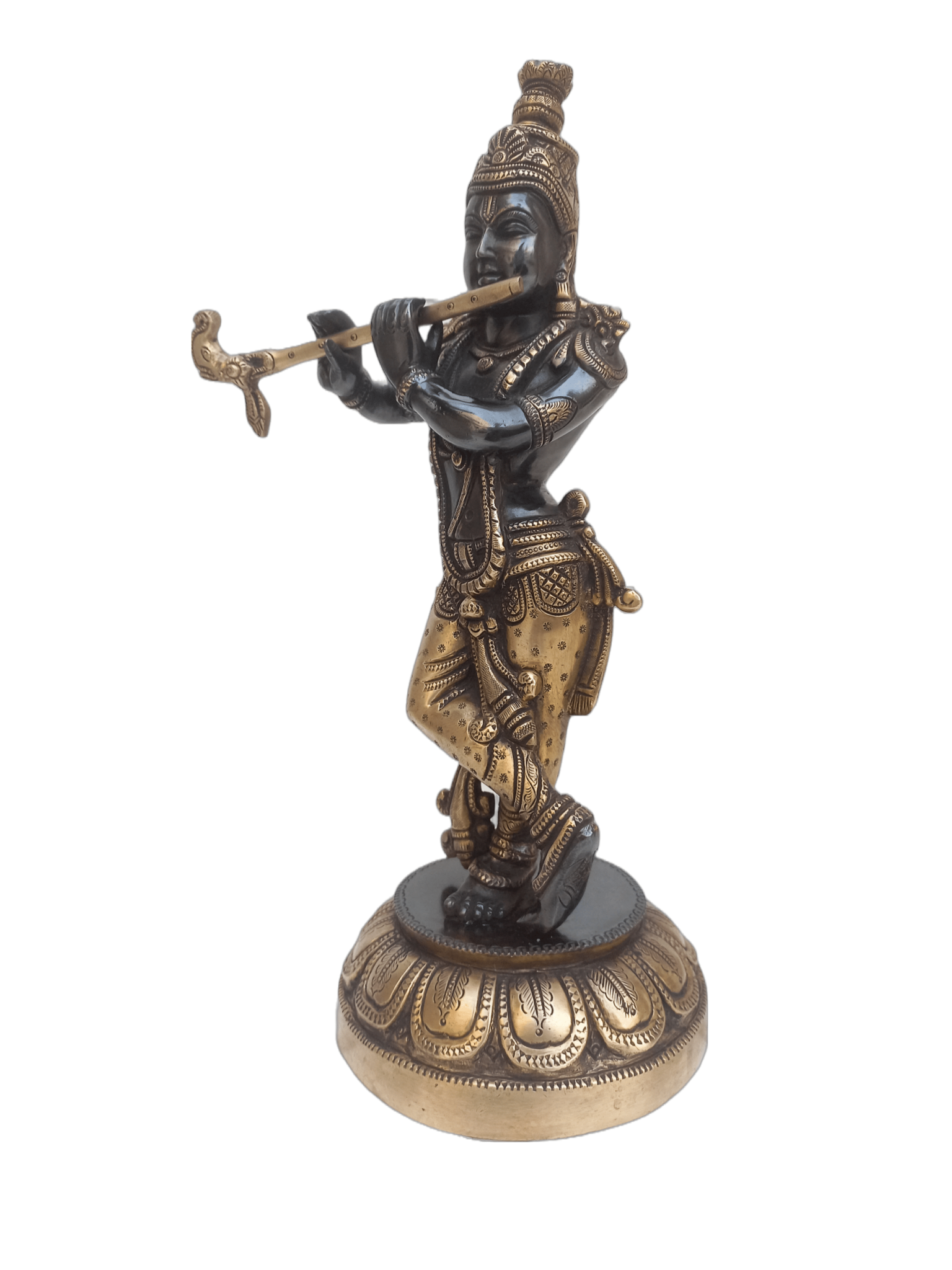 Brass Lord Krishna Idol