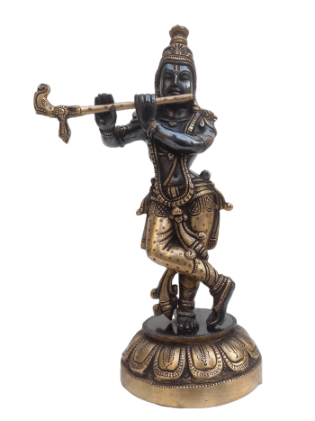 Brass Lord Krishna Idol Brass Lord Krishna Idol