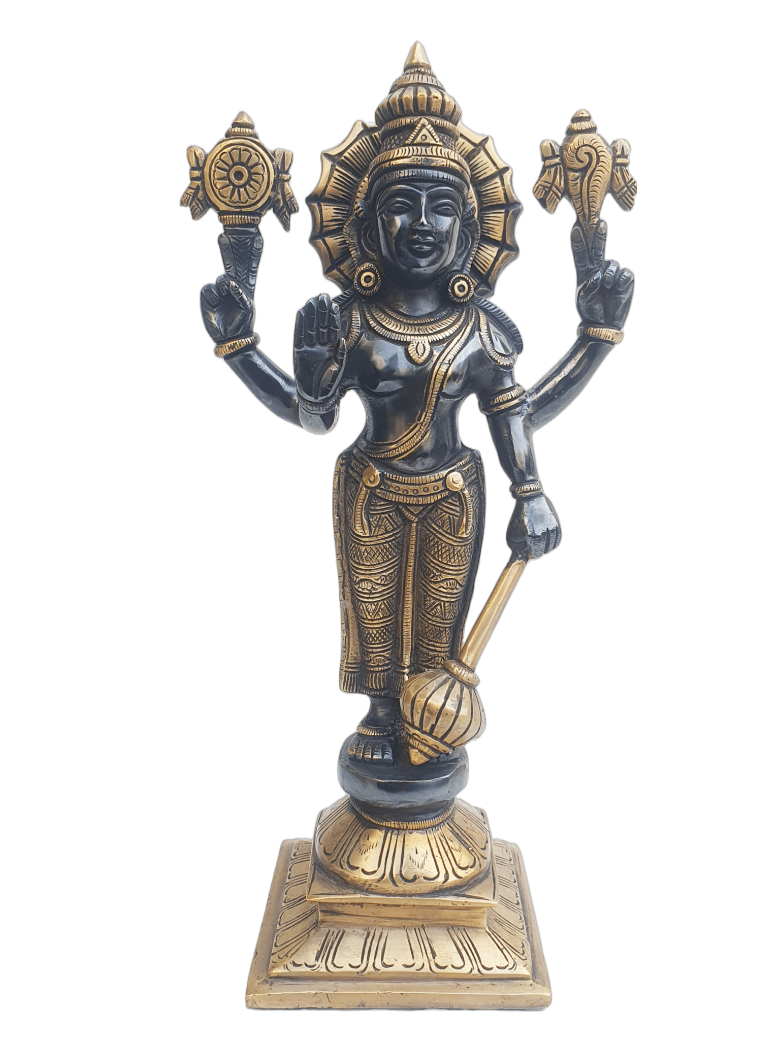 brass vishnu idol