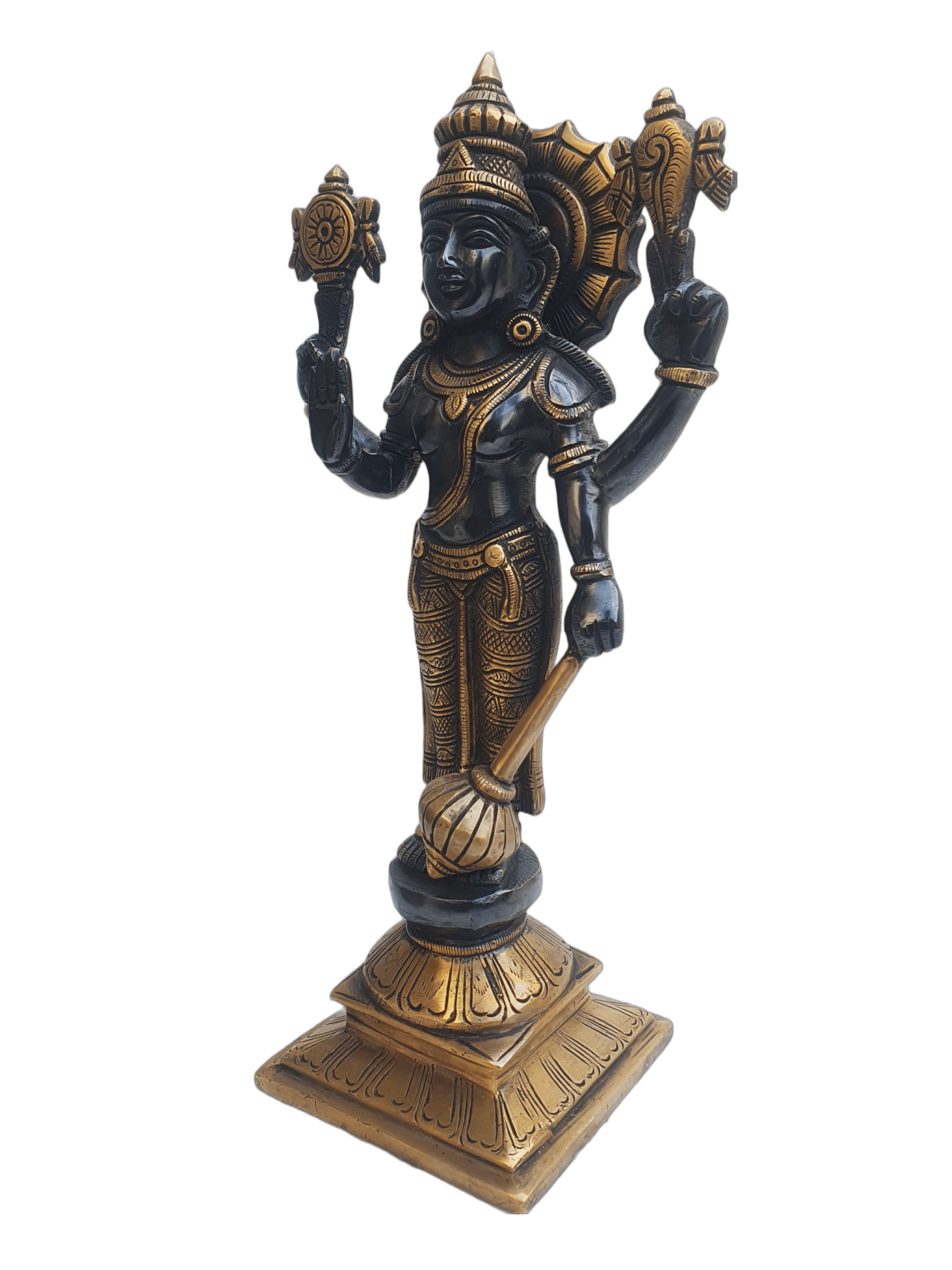 brass vishnu idol