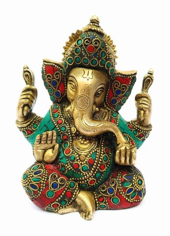 Brass Dancing Lord Ganesha Idol