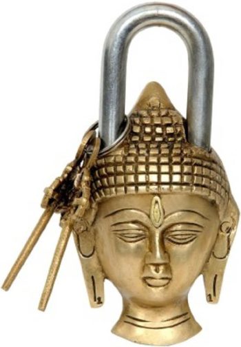 brass buddha lock