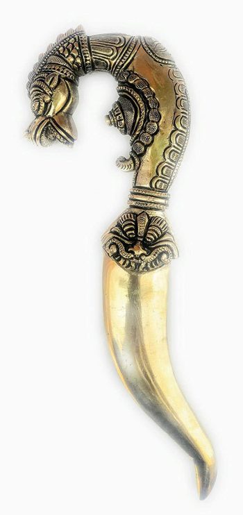 MohanJodero Superfine finish Brass Khanjar Showpiece