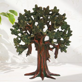 BrassTree of Life,Kalpavriksha Tree in Antique Brown Finish