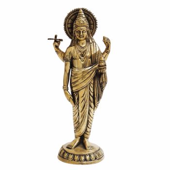 Brass Lord Dhanvantari idol