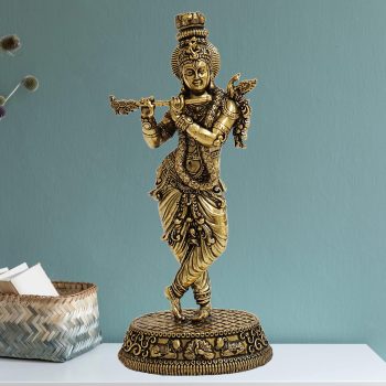 Brasskrishnaidolstatuemurti