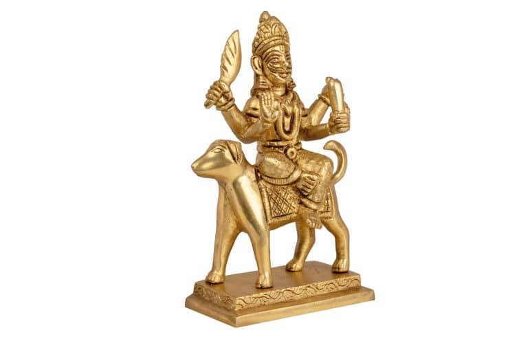 Brass kaal bhairav idol Brass kaal bhairav idol