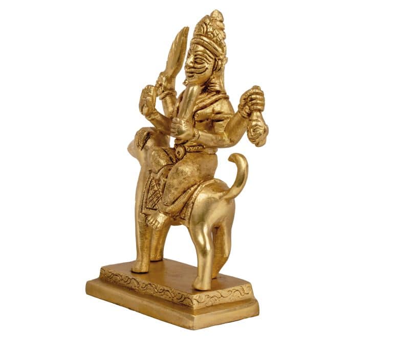 Brass kaal bhairav idol Brass kaal bhairav idol