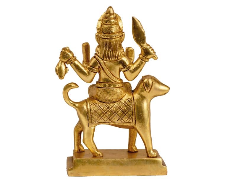 Brass kaal bhairav idol Brass kaal bhairav idol